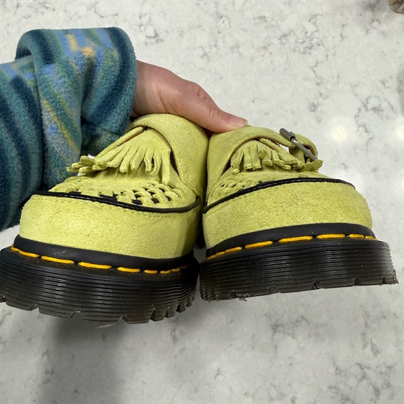 Dr. Martens Ramsey Kiltie Lime Green Loafers - Picture 6 of 10